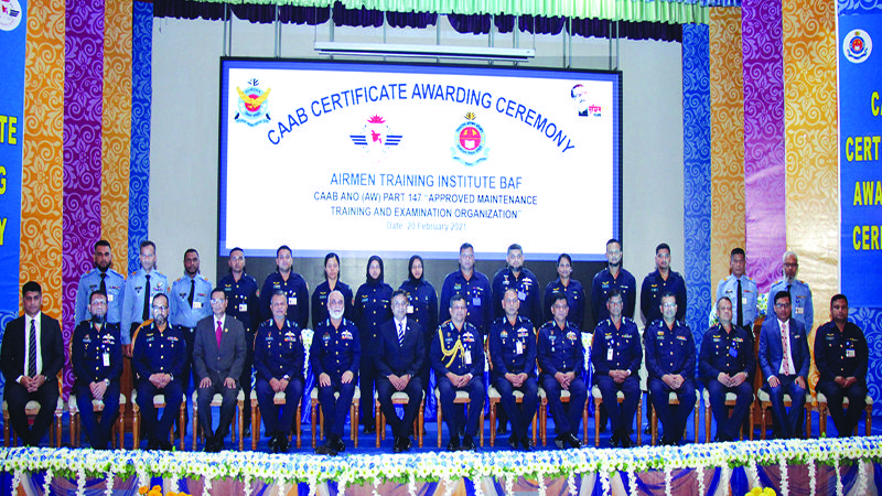Training institute of Bangladesh air force receives award